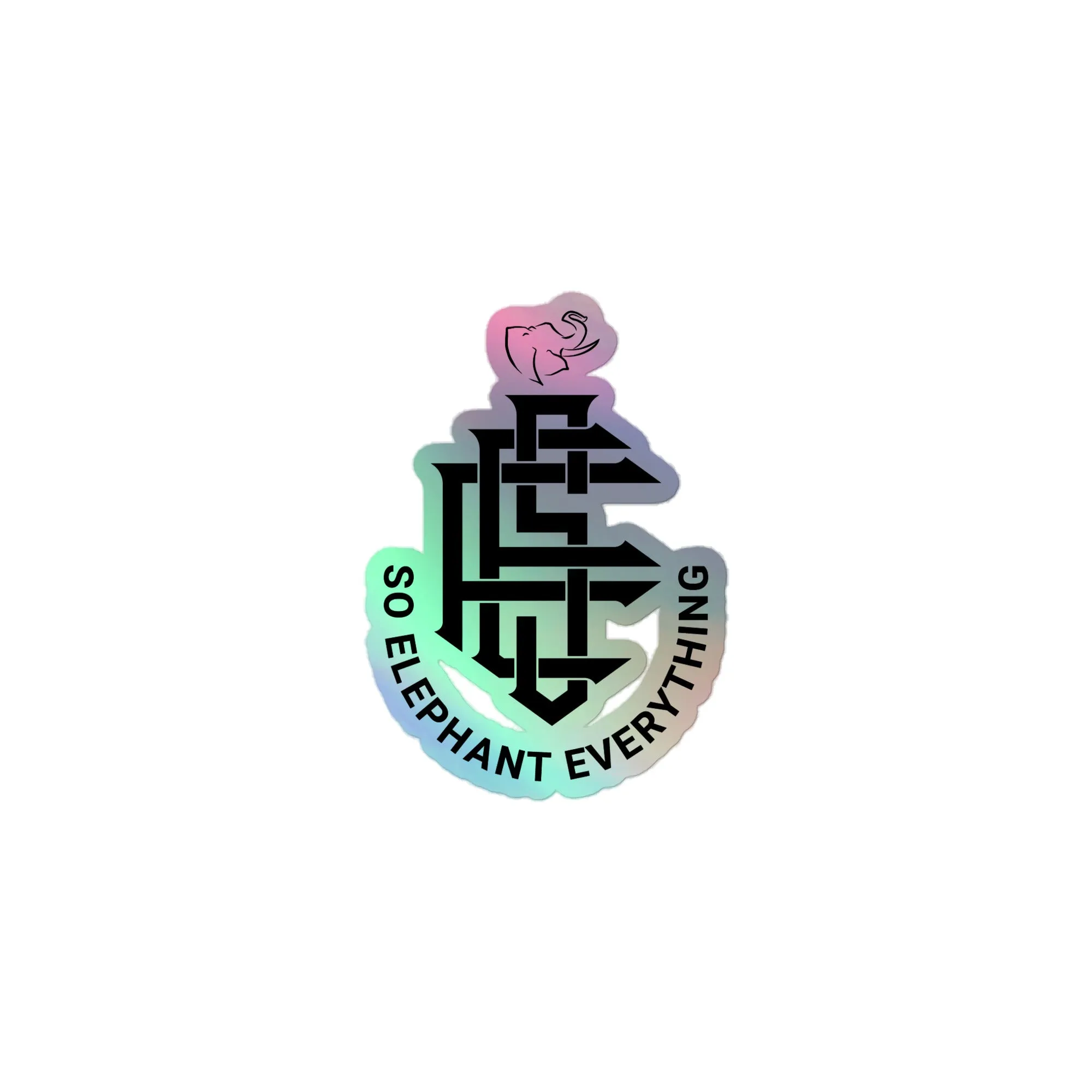 SO ELEPHANT HOLOGRAPHIC STICKERS