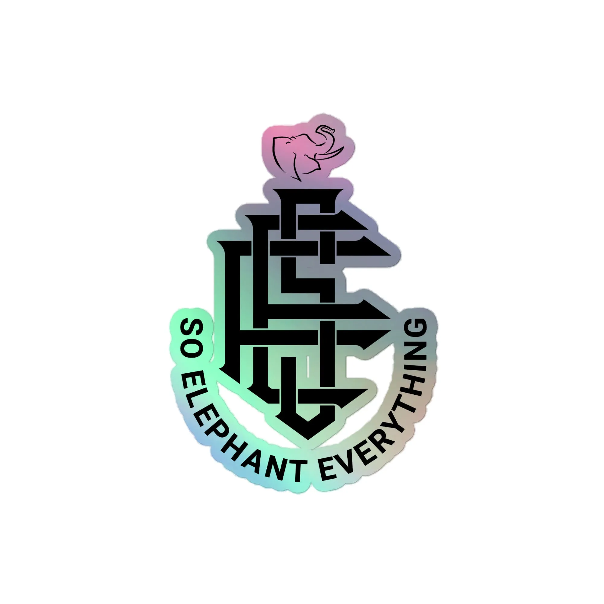 SO ELEPHANT HOLOGRAPHIC STICKERS
