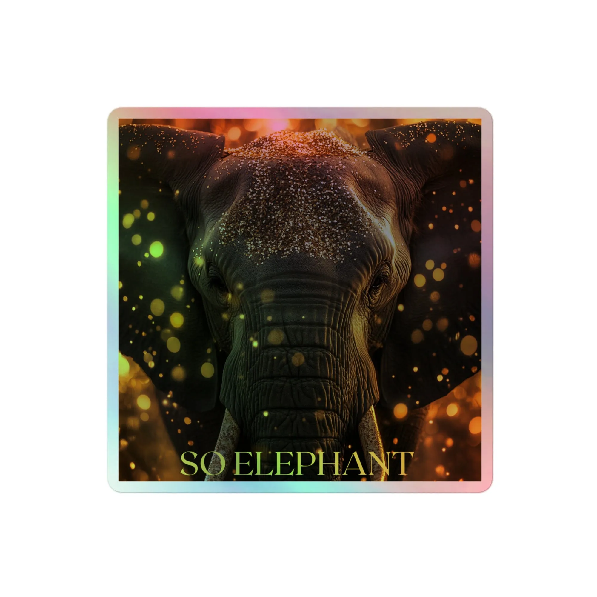 SO ELEPHANT HOLOGRAPHIC STICKERS