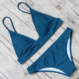 Solid Bikini Set