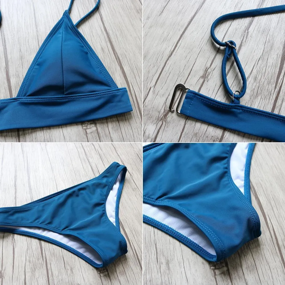 Solid Bikini Set