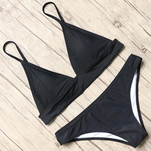 Solid Bikini Set
