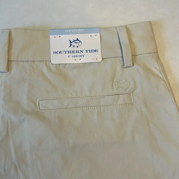 Southern Tide 4 Shorts Inlet Performance 4” in Stone pockets UPF 50 NWT