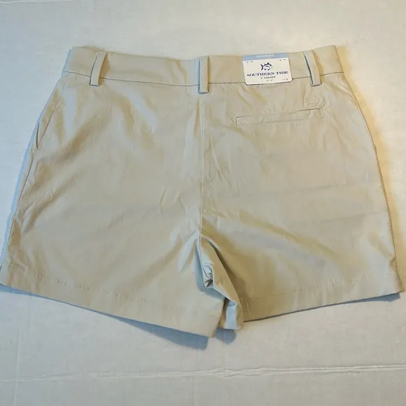 Southern Tide 4 Shorts Inlet Performance 4” in Stone pockets UPF 50 NWT
