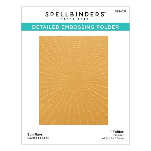 Spellbinders - Embossing Folder - Sun Rays