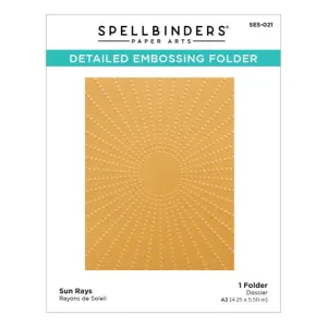Spellbinders - Embossing Folder - Sun Rays