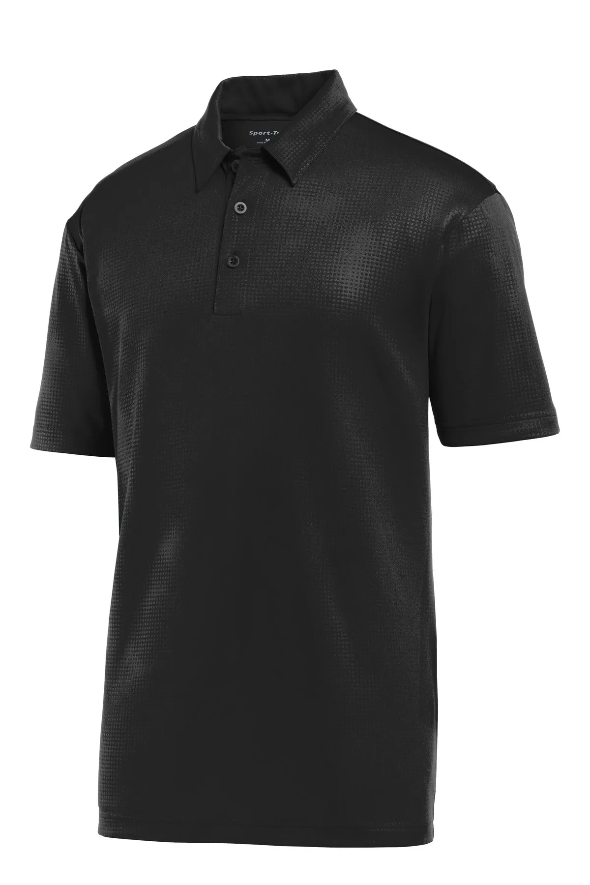 Sport-Tek Embossed PosiCharge Tough Polo. ST630 Black