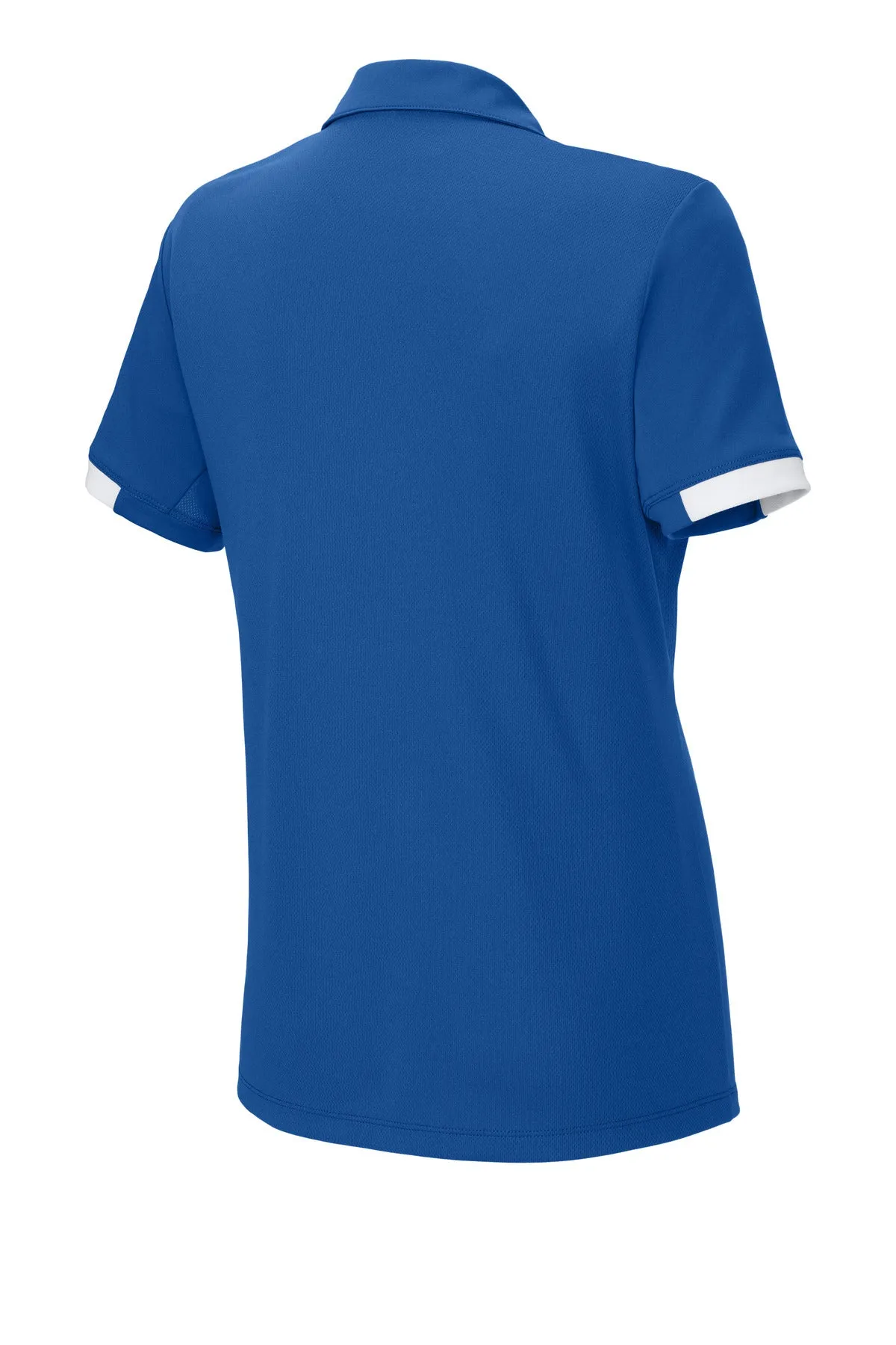 Sport-Tek Women's Club Colorblock Polo LST444 True Royal/ White