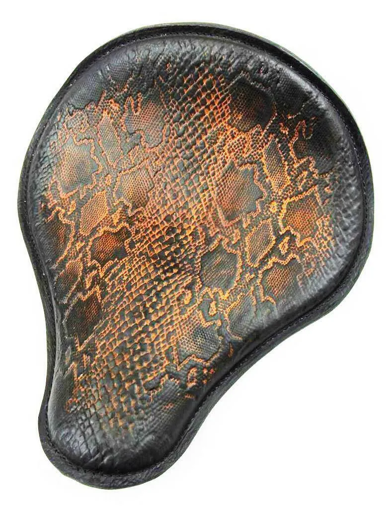 Spring Seat Chopper Bobber Harley Sportster Ant Brn Snake 48 Nightster Triumph
