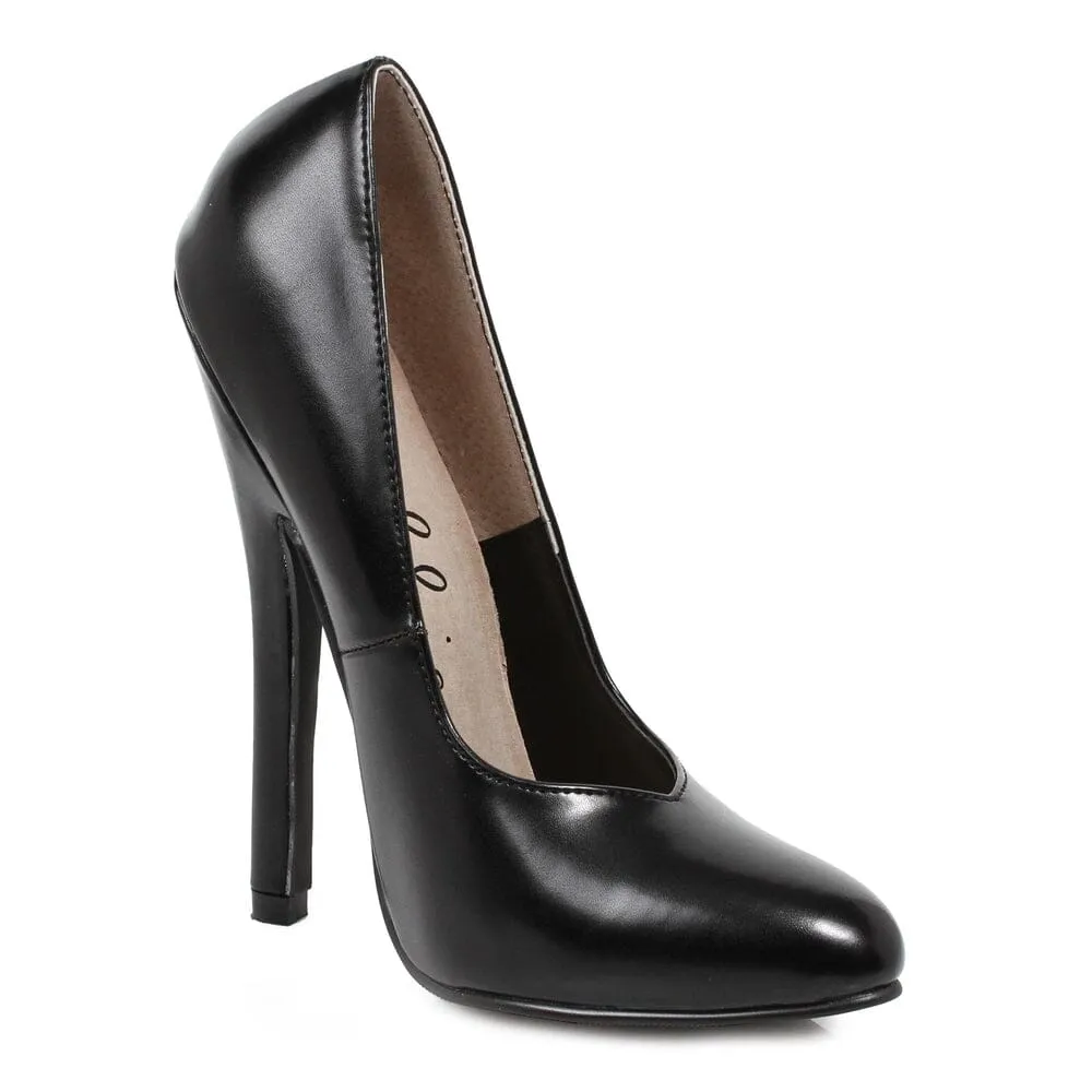 SS-8260 Pump  | Black Faux Leather