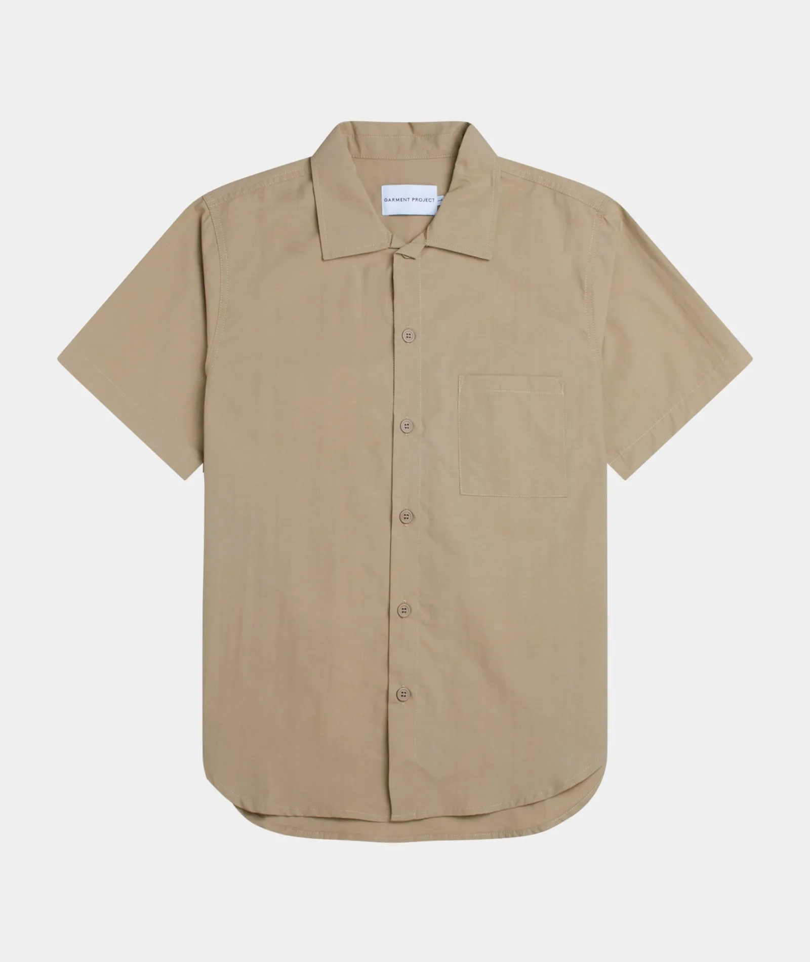 S/S Nylon Shirt - Taupe