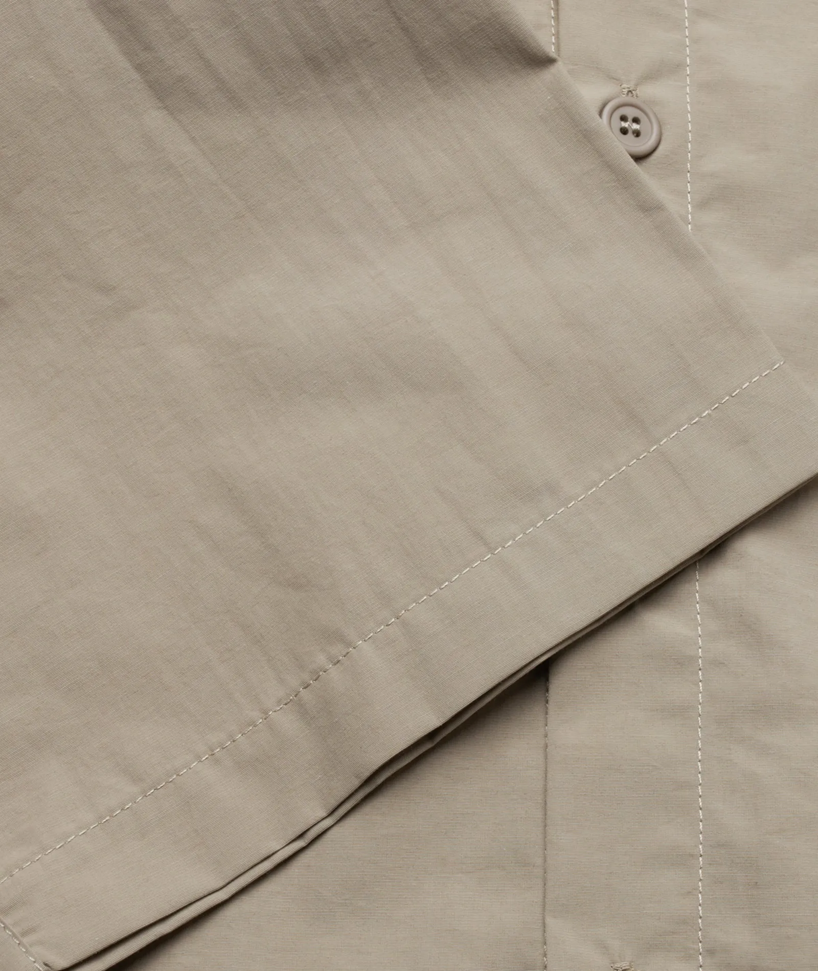 S/S Nylon Shirt - Taupe