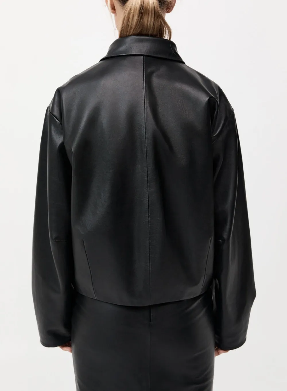 ST. AGNI | Cocoon Leather Jacket