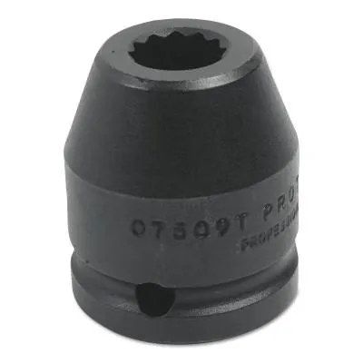 Stanley?? Products ProtoGrip Hi Strength Magnetic Impact Sockets, Power, 1/2 in Dr, 1/2 in, 6 Pt, 7416PF