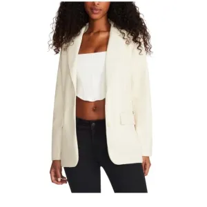 Steve Madden faux leather boyfriend blazer size medium