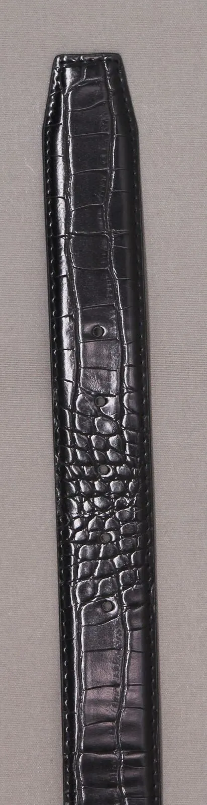 Steve Madden Women's Croc-Embossed Faux-Bamboo Belt