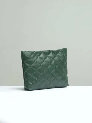 Stitch Detail Chain Square Bag - Green - FD ⚡
