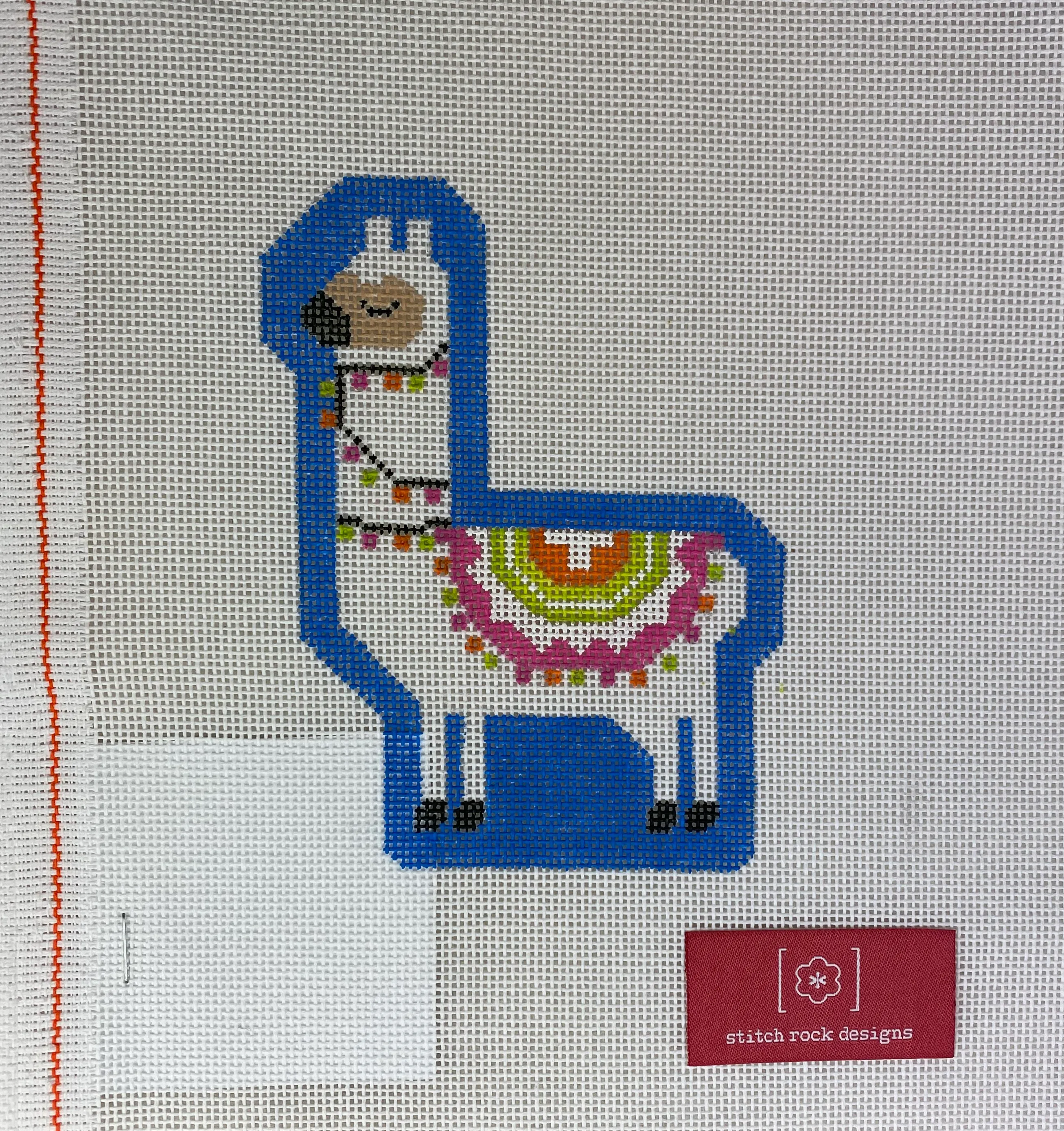 Stitch Rock Designs 235 L-02B Blue Llama
