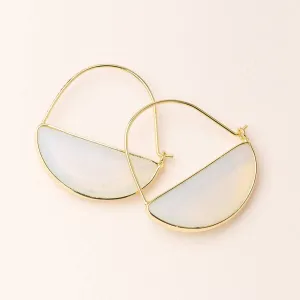 Stone Prism Hoop - Opalite/Gold