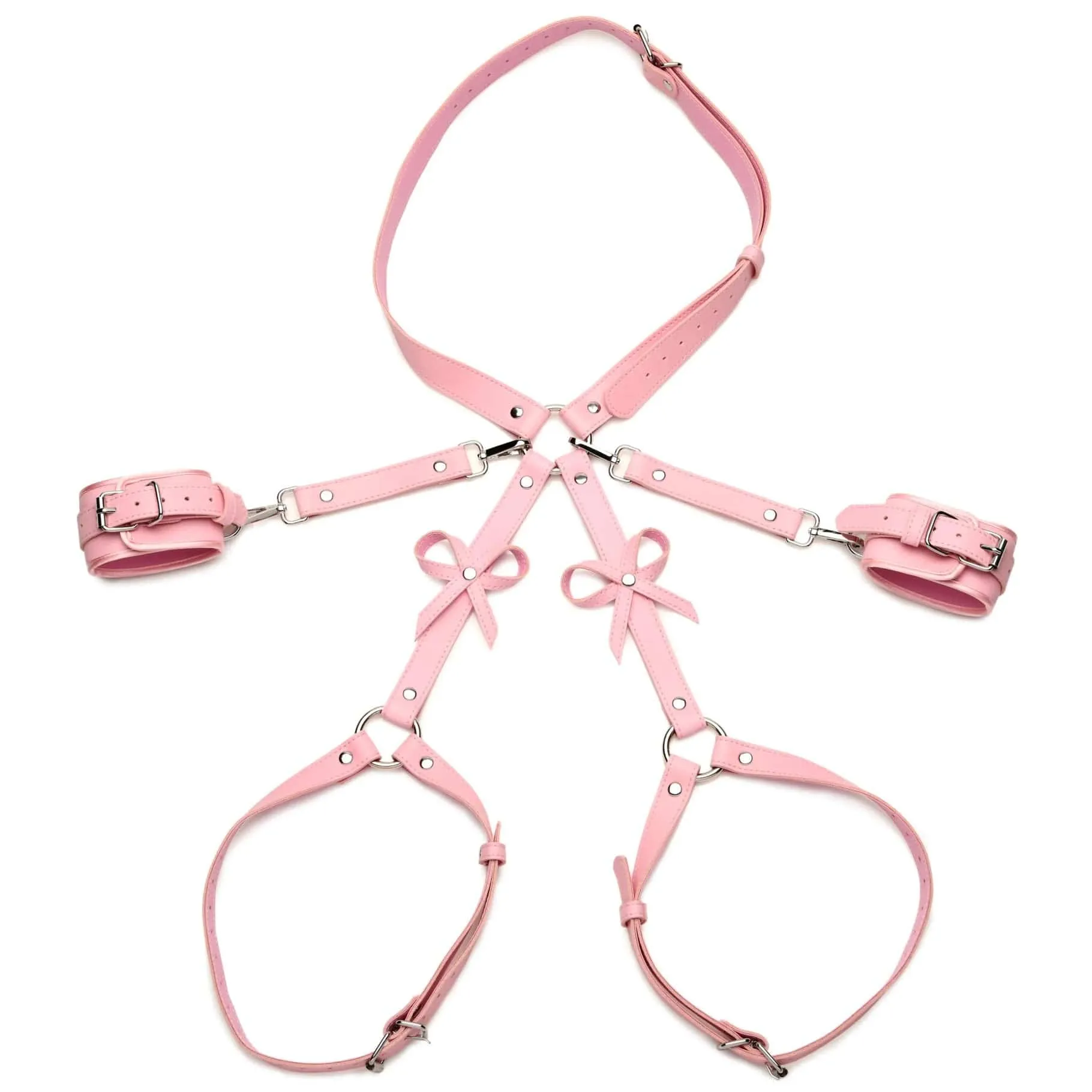 Strict - Pink Bondage Harness w/Bows