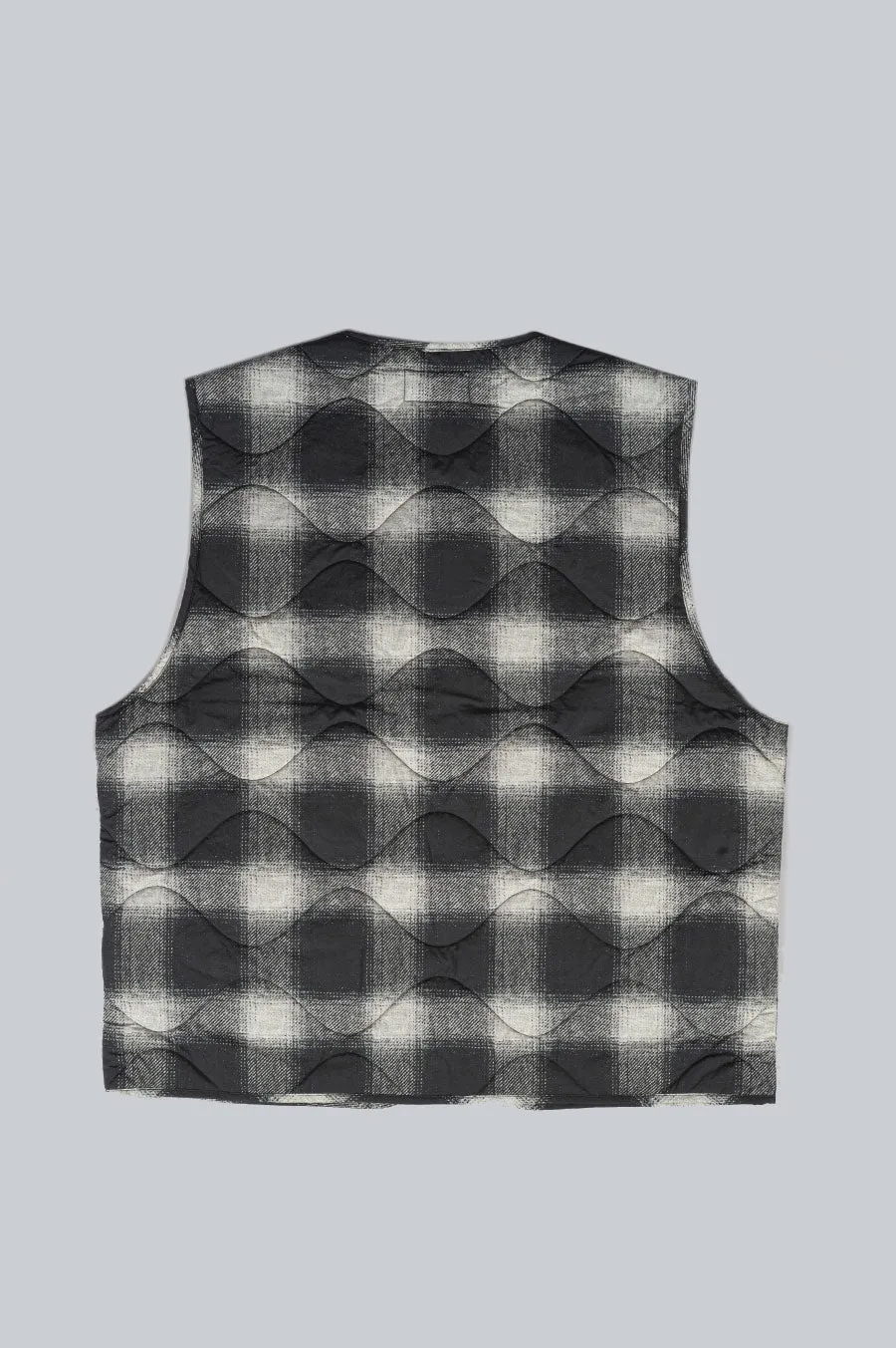 STUSSY PLAID NYLON LINER VEST