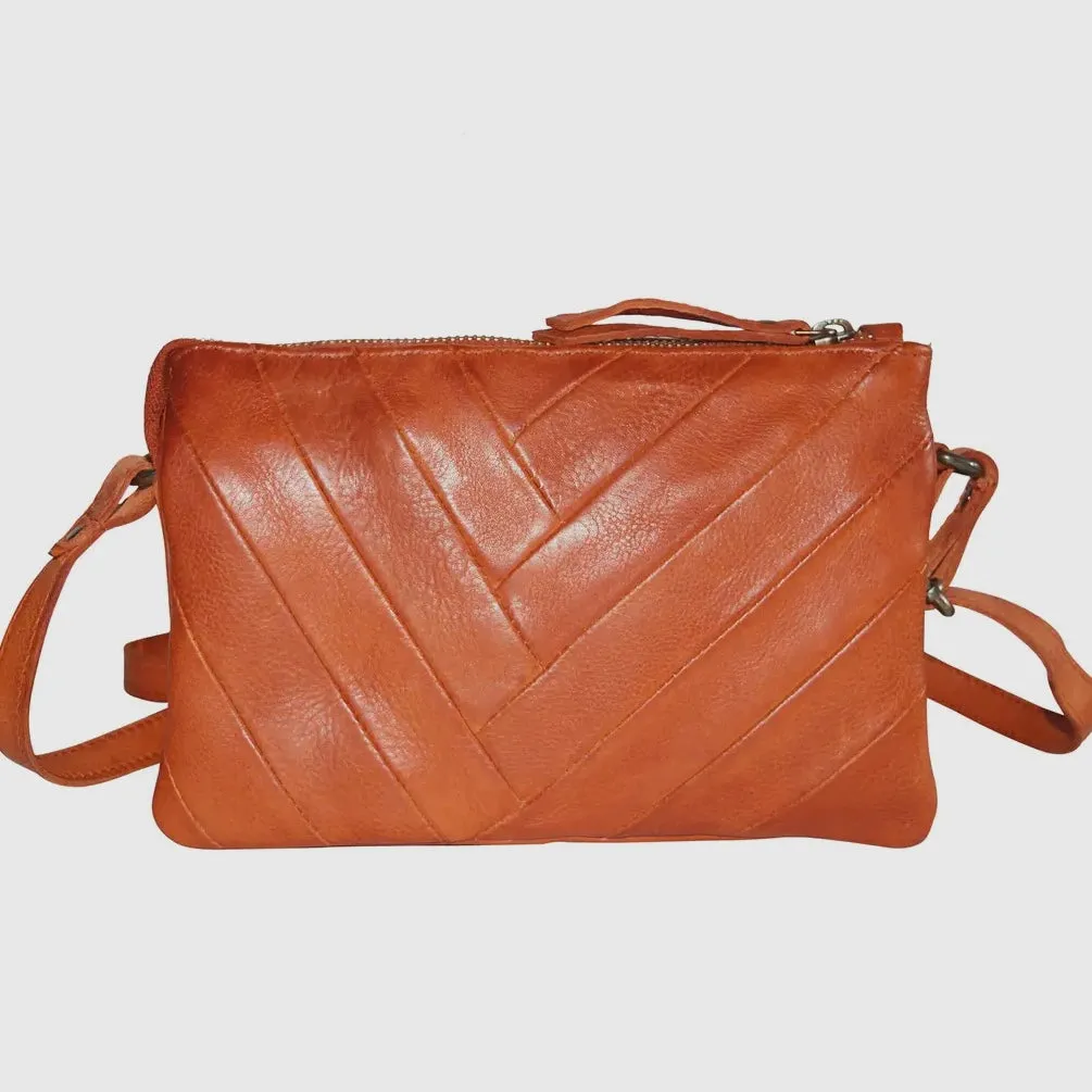 Sunny Leather Crossbody Purse