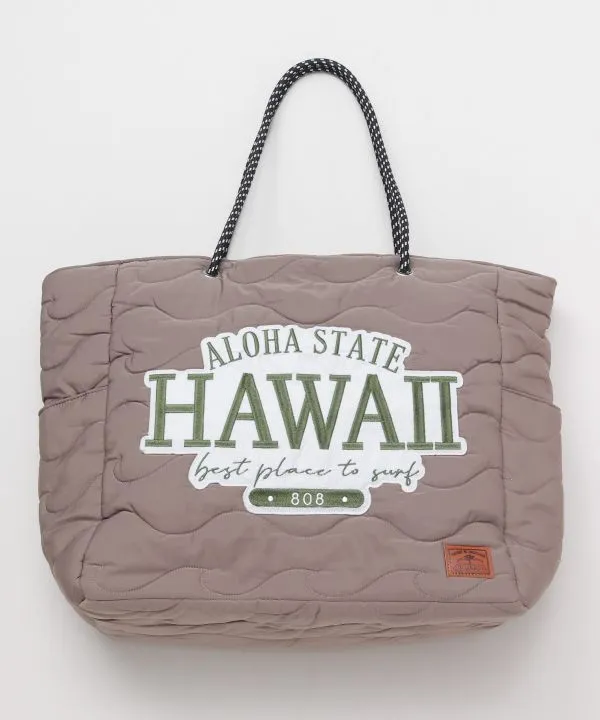 SURF＆Palms Quilted Tote Bag