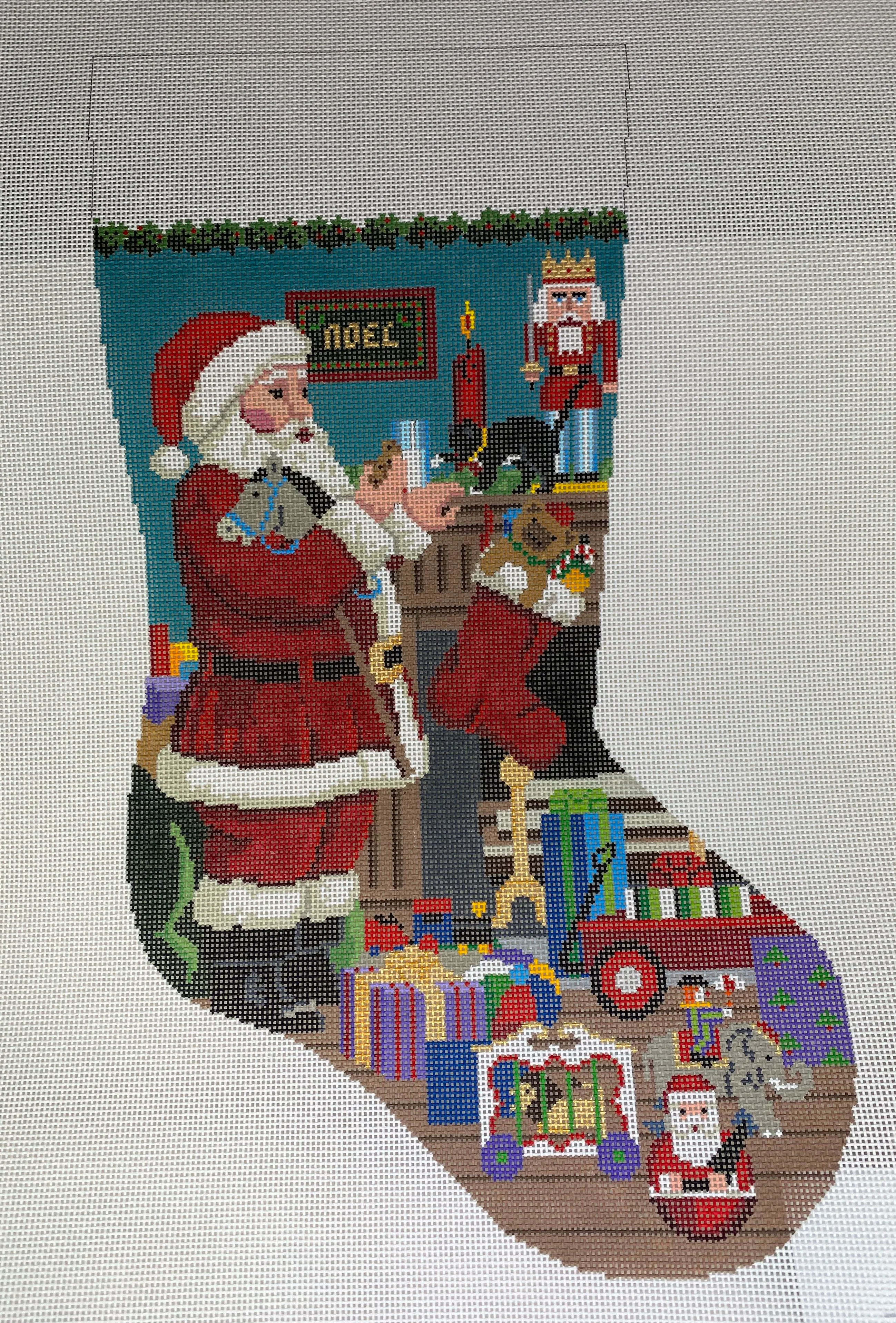 Susan Roberts Needlepoint 0116 Santa's Milk and Cookies
