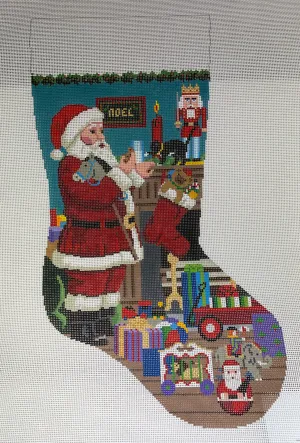 Susan Roberts Needlepoint 0116 Santa's Milk and Cookies