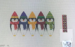 Susan Roberts Needlepoint Designs 6297 Penguin Hot Air Balloon