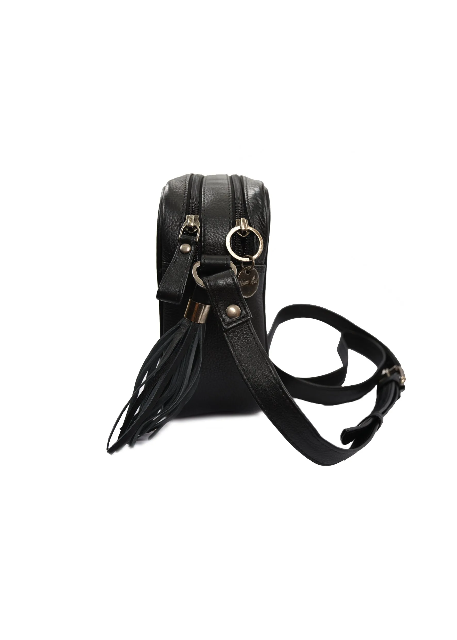 T1S2905BAG Thomas Cook Inverell Embossed Crossbody Bag Black
