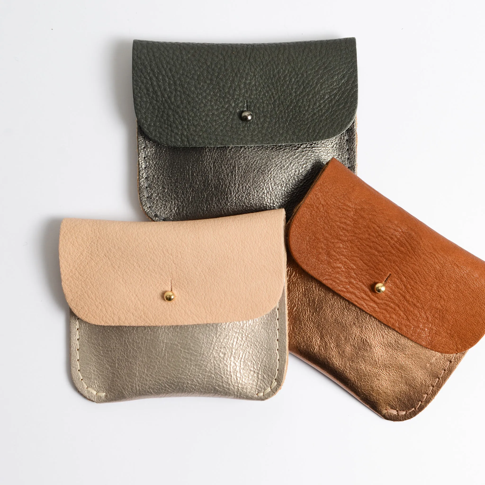 TAN   COPPER COIN/CARD PURSE