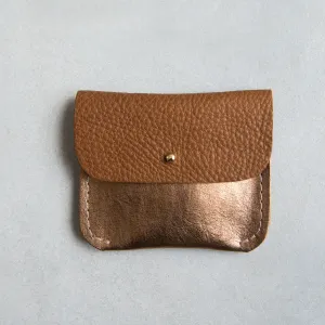 TAN   COPPER COIN/CARD PURSE