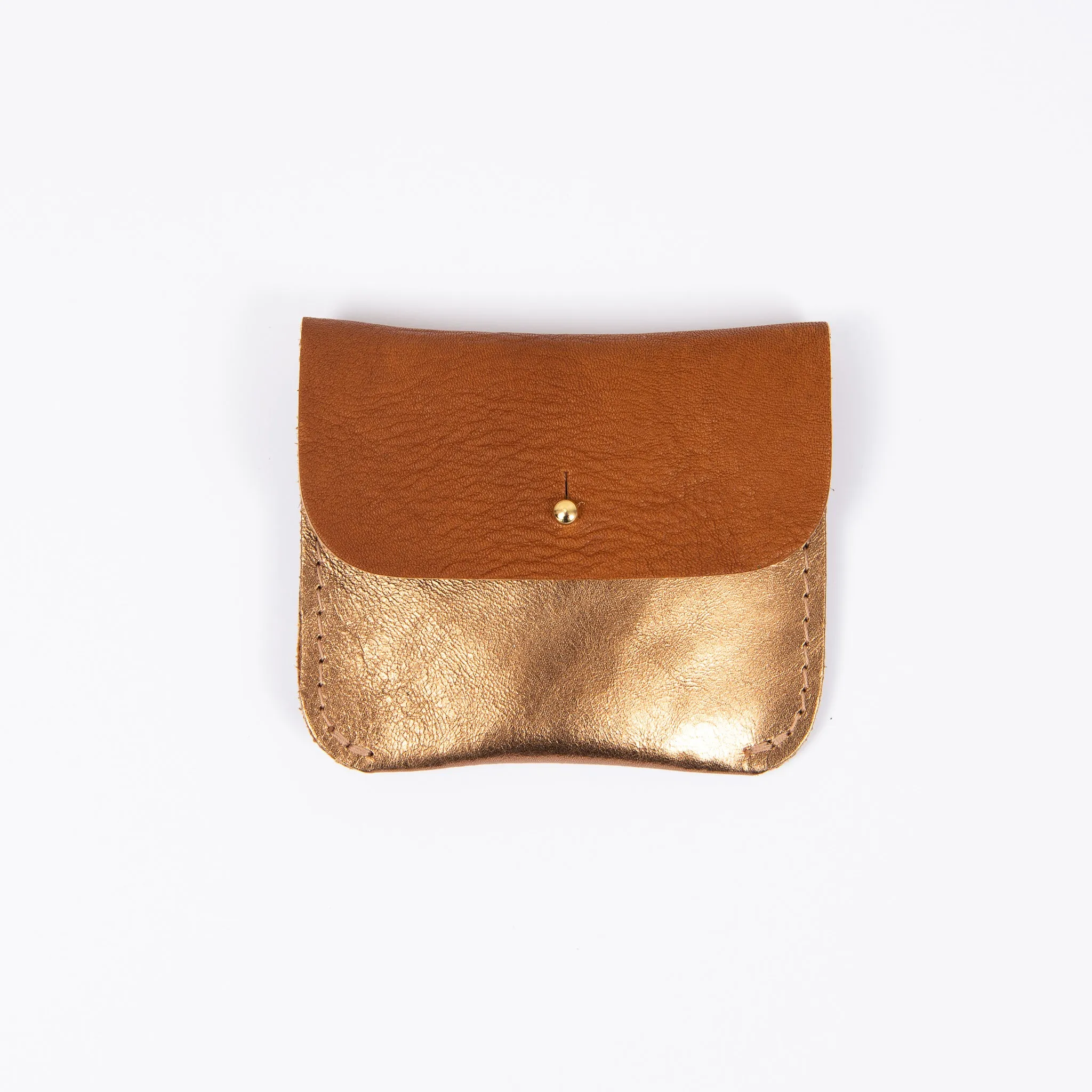 TAN   COPPER COIN/CARD PURSE