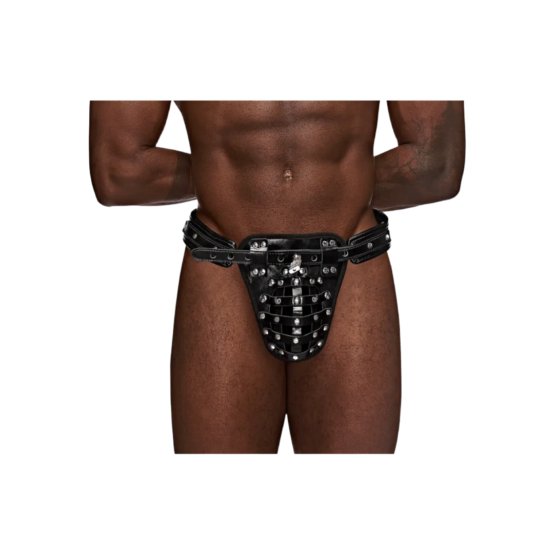 Taurus Leather Thong Black
