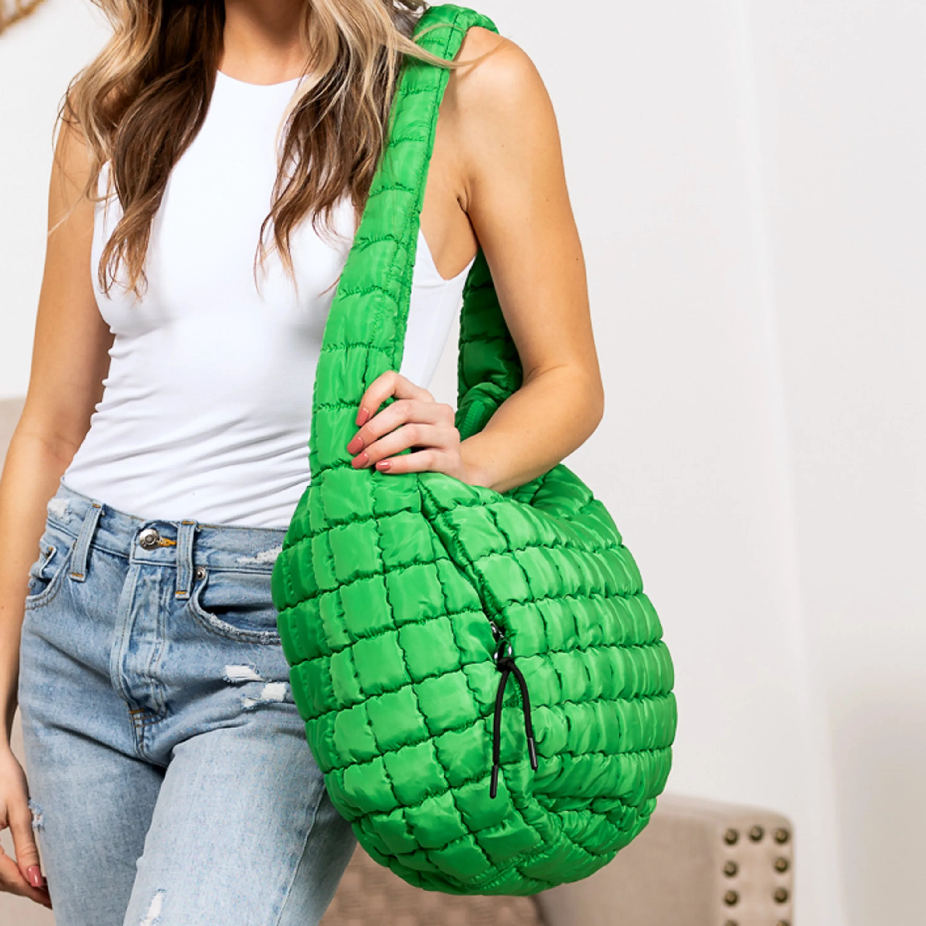 Taylor Quilted Puffer Tote