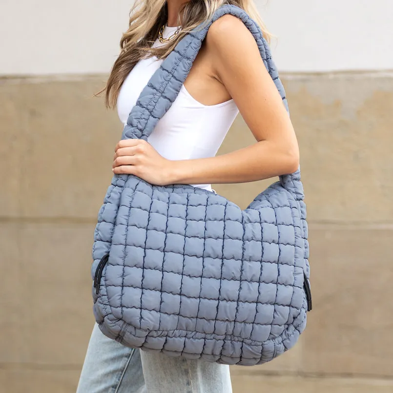 Taylor Quilted Puffer Tote