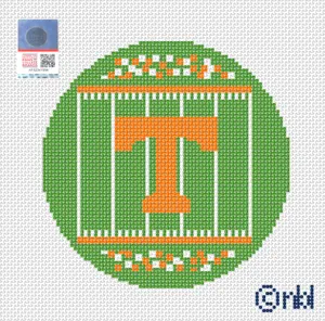 Tennessee Football Field Round Canvas