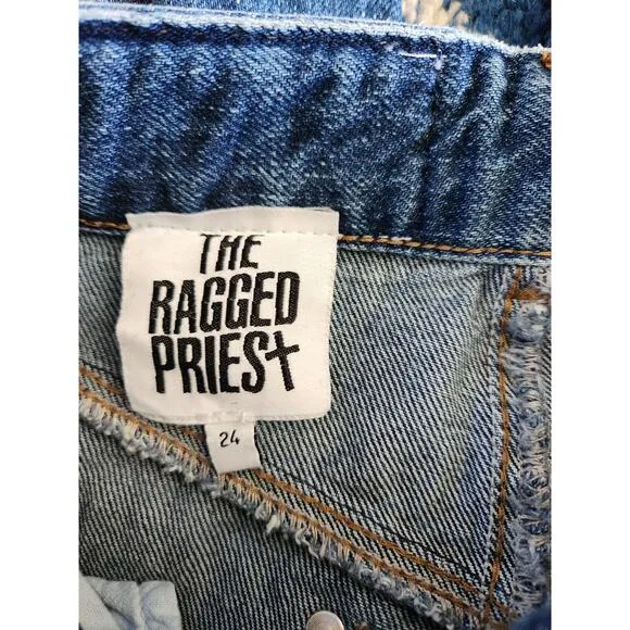 The Ragged Priest Women's Neon Snake Skin Denim Jeans 24 (00)