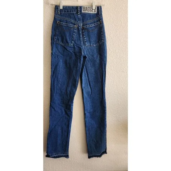 The Ragged Priest Women's Neon Snake Skin Denim Jeans 24 (00)