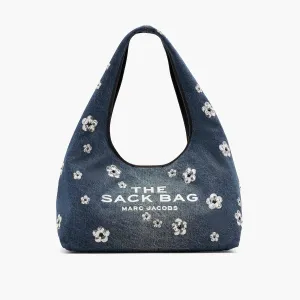 The Sequin Daisy Denim Sack Bag