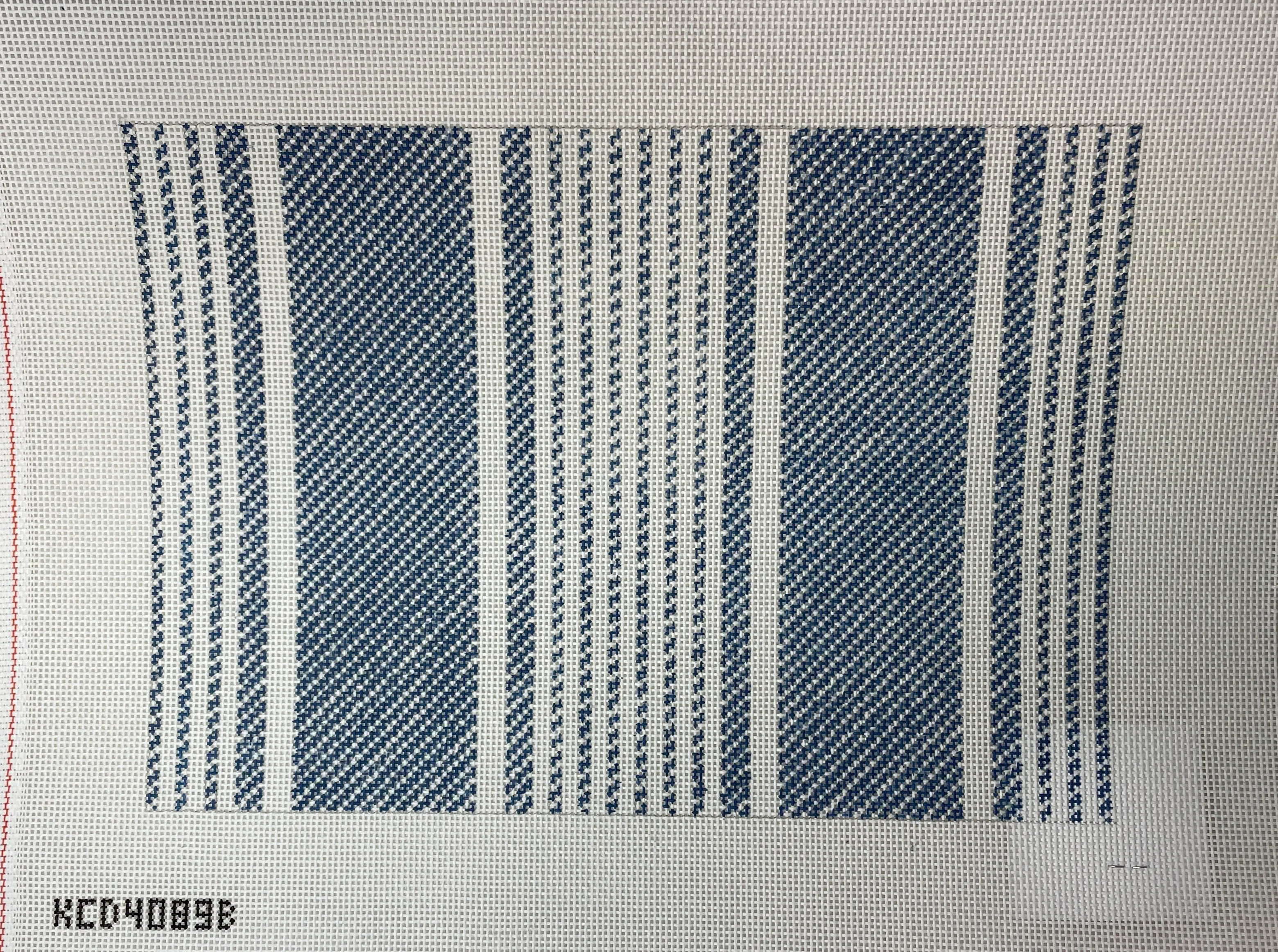 Ticking Pillow Canvas- Blue KCD4089B