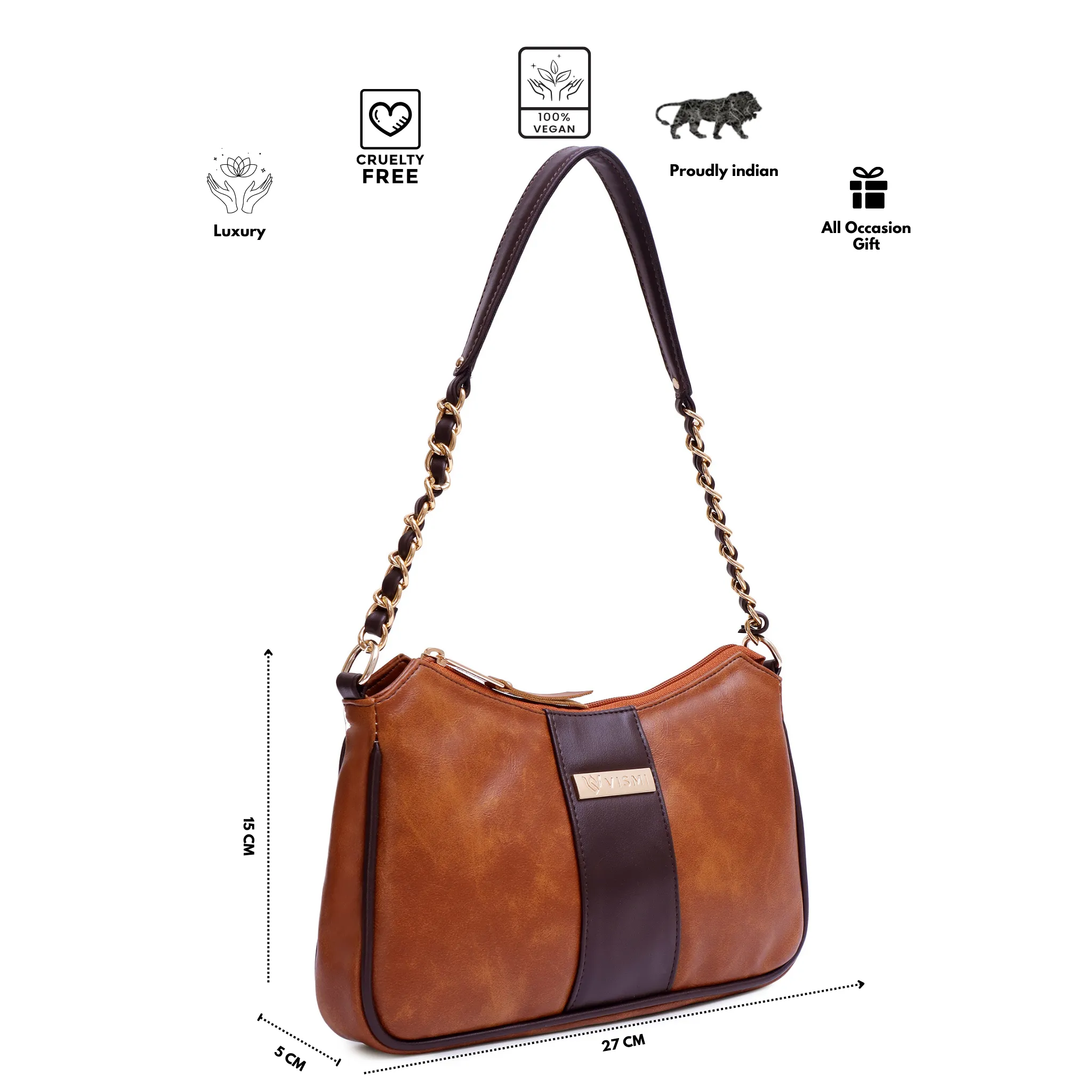 Timeless Glam Evening Bag - Tan
