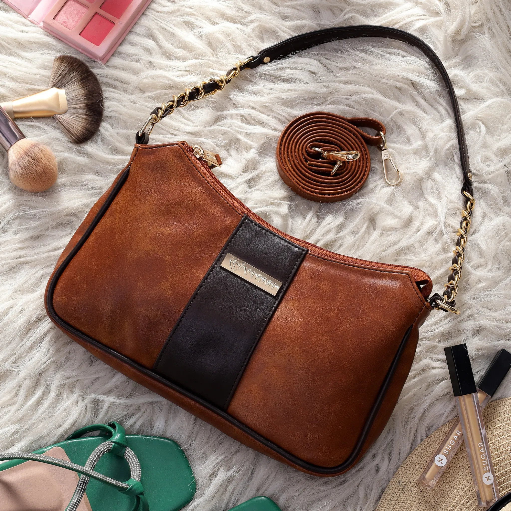 Timeless Glam Evening Bag - Tan