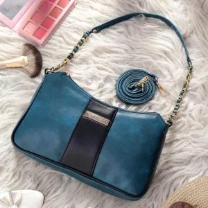 Timeless Glam Evening Bag - Teal blue