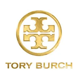 TORY BURCH CRINKLED LEATHER LOGO CLUTCH BAG
