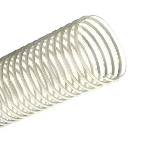 Tubo Antiurto per Aspirazione Aria e Sostanze per Industria Alimentare con Spirale in PVC Ø int. 90 mm