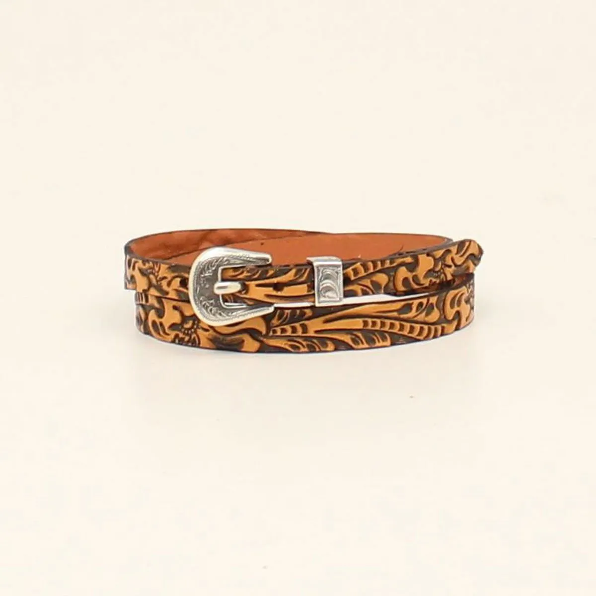 Twister Leather Floral Tooled Hat Band
