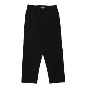 Two Pleat Pant (Black Canvas)