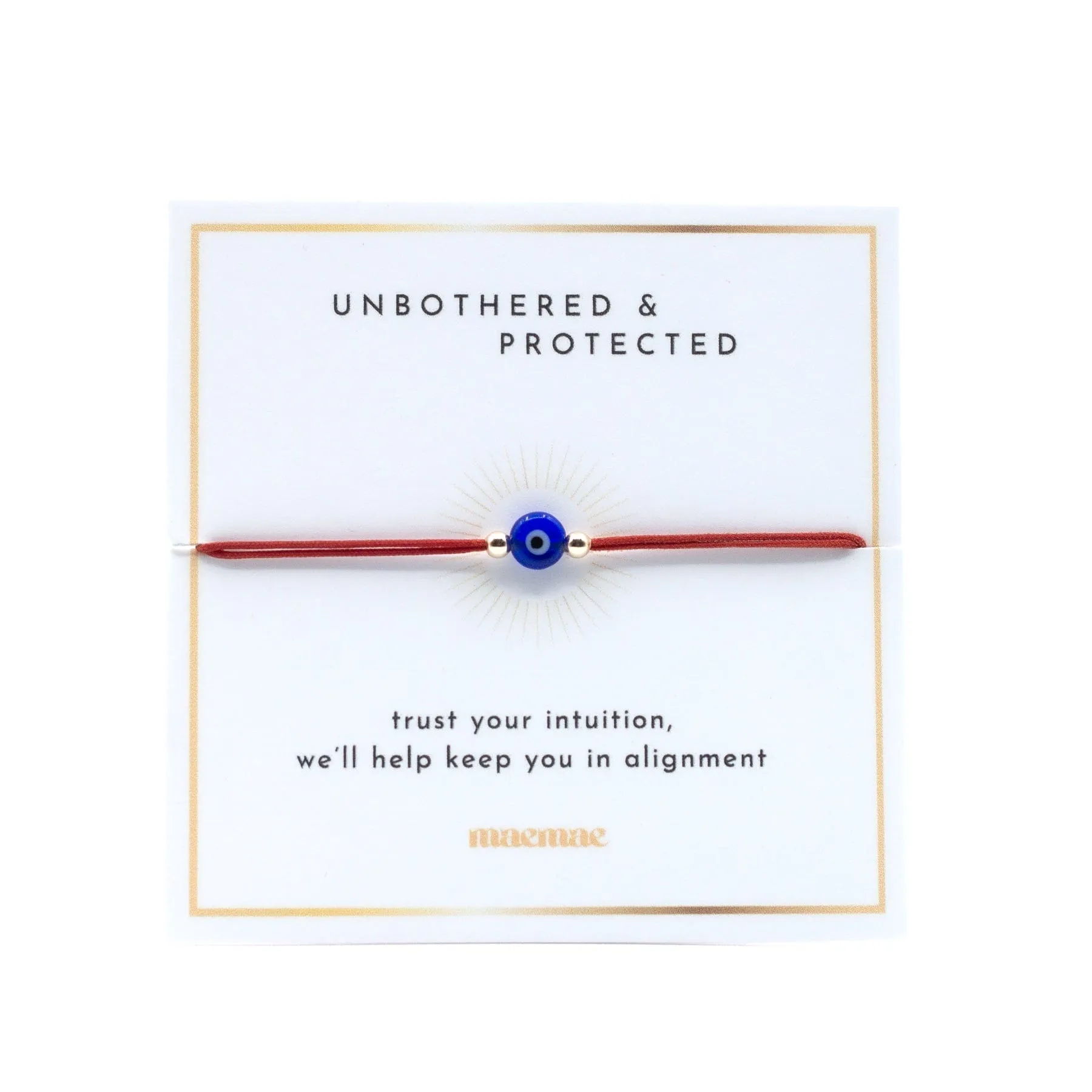 Unbothered & Protected String Bracelet